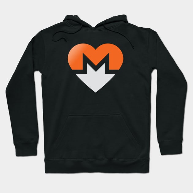 Love Monero Hoodie by cryptogeek